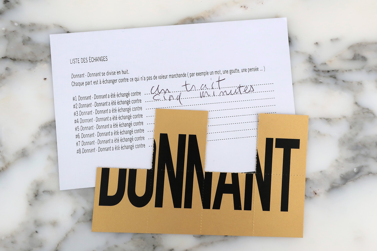Elsa Werth, Donnant Donnant, 2020_vue7